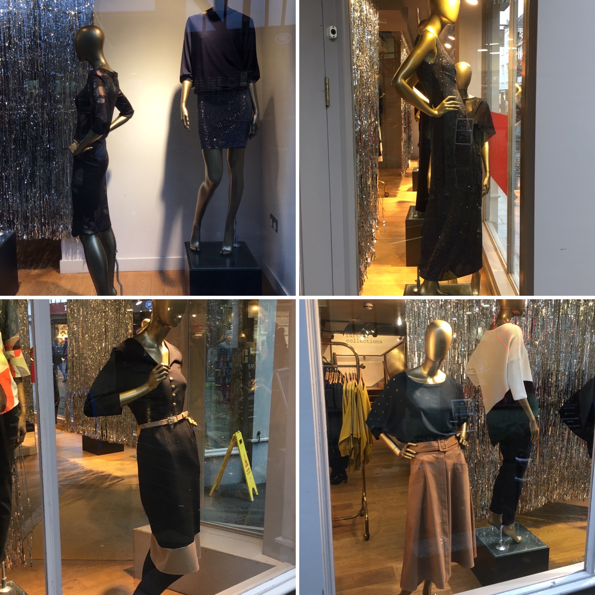 High street Mannequins - is this setting a good example of posture and how we should stand